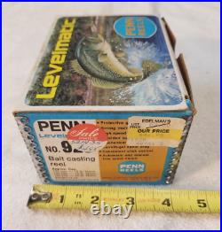 Penn Levelmatic No. 920 Gold Bait Casting Reel, Vintage, New in Box, Made in USA