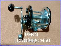 Penn Long Beach 60 Fishing Reel Vintage Smooth Operation Clean Condition
