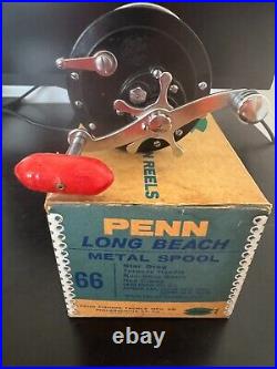 Penn Long Beach 66 Metal Spool Vintage Original Box Pristine
