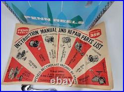 Penn Long Beach 68 Vintage Fishing Reel with Original Box and Pamphlet SHIPS FAST
