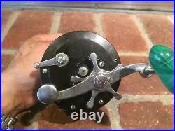 Penn Longbeach 67 Conventional Reel (Green Handle) in GOOD Condition USED