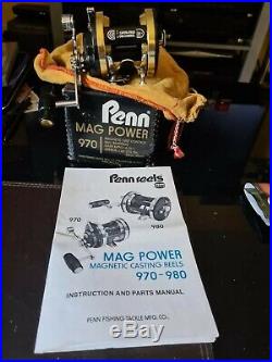 Penn Mag Power 970 In A Good Used Condition Quite Rare Reels / Boxed With