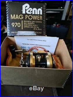 Penn Mag Power 970 In A Good Used Condition Quite Rare Reels / Boxed With