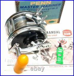 Penn Master Mariner 349HC multiplier reel, best collector condition wire line