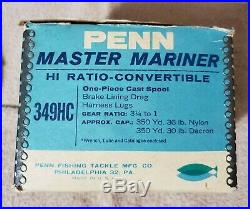 Penn Master Mariner 349 HC High Speed Vintage Deep Sea Fishing Reel