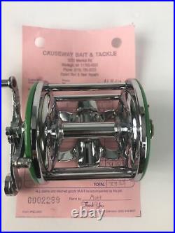 Penn Monofil No 26 Reel Green Side Plates Just Professionally Serviced See Pics