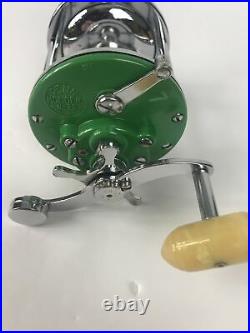 Penn Monofil No 26 Reel Green Side Plates Just Professionally Serviced See Pics
