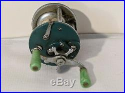 Penn-Peer 109 Level Wind Casting Reel Green Sideplates 1955-56 30-109