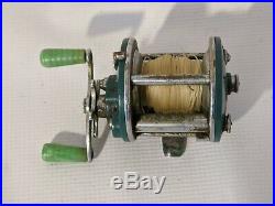 Penn-Peer 109 Level Wind Casting Reel Green Sideplates 1955-56 30-109