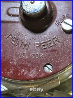 Penn Peer #209 Saltwater Levelwind Fishing Reel Vintage Level Wind Conventional