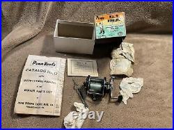 Penn Peerless No. 9 Black Fishing Reel withBox manual wrench Bait Caster Fish