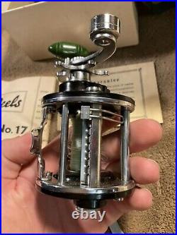 Penn Peerless No. 9 Black Fishing Reel withBox manual wrench Bait Caster Fish