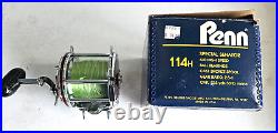 Penn Reel 114 H + Box Vintage Fishing Reel Great condition