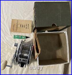 Penn Reels 49 Super Mariner Wire Line Trolling Fishing Reel Box & Manual VGC