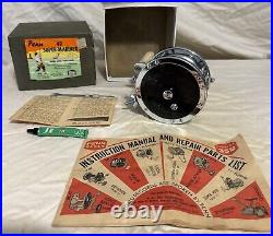 Penn Reels 49 Super Mariner Wire Line Trolling Fishing Reel Box & Manual VGC