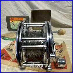 Penn Reels 49 Super Mariner Wire Line Trolling Fishing Reel Box & Manual VGC