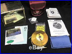 Penn Reels International 2.5g Gold Fly Reel with Box and Pouch UNUSED