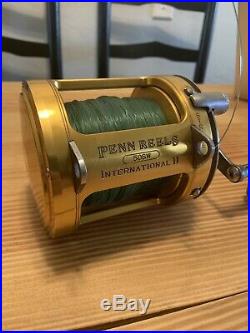 Penn Reels International II 50 SW 2 Speed Fishing Reel Vintage Saltwater USA