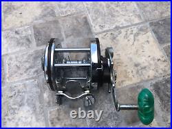 Penn SQUIDDER 146 Conventional REEL Made In USA with GREEN HANDLE GOOD SHAPE