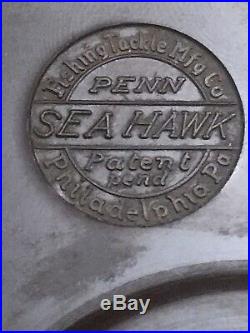 Penn Sea Hawk 1933 Vintage Fishing Reel, Rare Collectible, SeaHawk