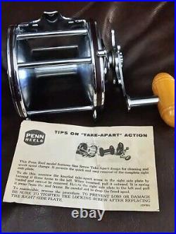 Penn Senator 113H 4/0 Big Game High Gear Fishing Reel without Box Vintage New