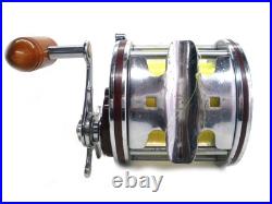 Penn Senator 113H 4/0 Vintage Fishing Reel Used Black Metal Cover