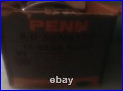 Penn Senator 114H 6/0 Big Game High Gear Fishing Reel with Box Vintage