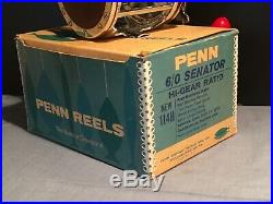 Penn Senator 114H 6/0 Fishing Reel Vintage NOS Collectible