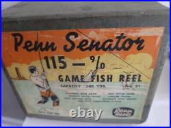 Penn Senator 115 Game Fish Reel in Original Box VERY RARE
