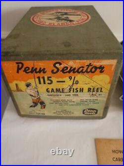 Penn Senator 115 Game Fish Reel in Original Box VERY RARE
