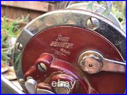 Penn Senator 6/0 Salt Water Reel 114H Custom Heavy Duty Custom Handle with Line