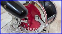 Penn Senator II 113HL Special 4/0 Deep Sea Trolling Reel Tomato Red Vintage Box