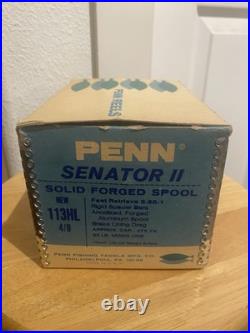 Penn Senator II 113hl High Speed Conventional Saltwater Fishing Reel Nice One
