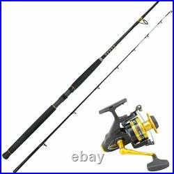 Penn Spinfisher 650ssm reel with an 8 foot Crystal Power Tip rod