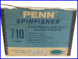 Penn Spinfisher 710 Spinning Reel Original Box & Parts Envelope-Grease