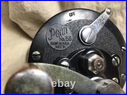 Penn Surfmaster 156 No Part NumberReel 200 YDS Used Picture Sideplate 1940s