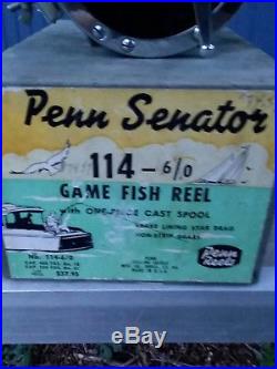 Penn senator 6 0, Penn Senator no 114 6/0, Penn Reels, Vintage Reels, Penn Senator