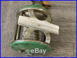 RARE! Collector's Vintage Penn Monofil 26 Fishing Reel Green PM26 Bait Caster