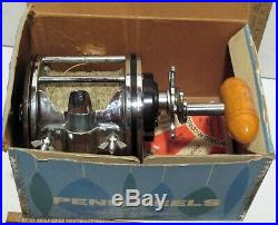 RARE VINTAGE PENN SENATOR 114 6/0 SALT WATER FISHING REEL with BOX