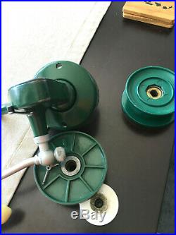 Rare Classic Vintage Penn 706 Greenie Spinning Reel, Drilled, Extra Spool. Nice