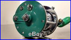 Rare GREEN Penn Peerless No. 9 fishing reel Excellent Condition Vintage