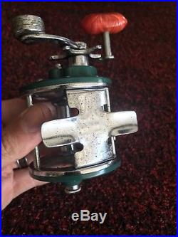 Rare GREEN Penn Peerless No. 9 fishing reel Excellent Condition Vintage