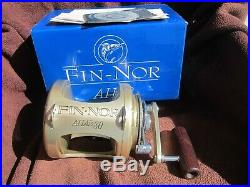 Rare Vintage Fin-Nor AHAB 80 Big Game Reel withBOX- EXEC COND