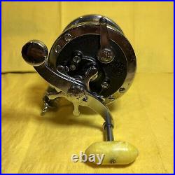 Rare Vintage Penn 1/0 Senator 110 Fishing Reel Lemon Swirl Handle Cleaned Nice