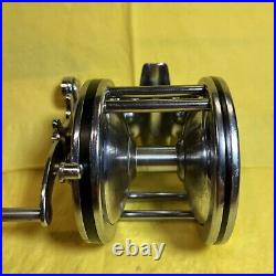 Rare Vintage Penn 1/0 Senator 110 Fishing Reel Red Swirl CB Handle WithBox Cleaned