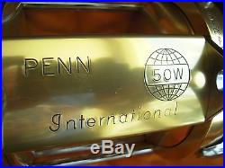 Rare Vintage Penn International 50W Big Game Reel withBag&Box NEW OTHER