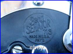 STUNNING TOP ++ ANTIQUE REEL Old Reel PENN REELS 4/0 SENATOR N° 113
