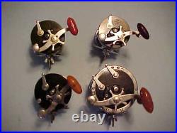 Set Of 3 Vintage Penn Silver Beach 99 Fishing Reels+bonus Penn 49 Deep Sea Reel