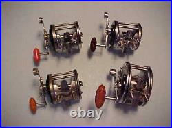 Set Of 3 Vintage Penn Silver Beach 99 Fishing Reels+bonus Penn 49 Deep Sea Reel