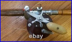 Shakespeare Wonderod Howald Process Saltwater Penn Reel & Wire Line Vintage